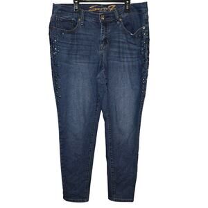 Seven7 Bedazzled Girlfriend Jeans Womens Size 8